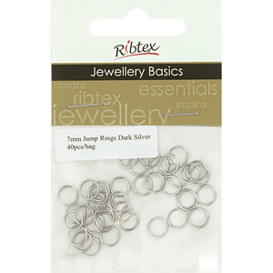 Jump Rings 7mm Ribtex 40pc