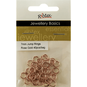 Jump Rings 7mm Ribtex 40pc