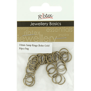 Jump Rings 10mm Ribtex 30pc