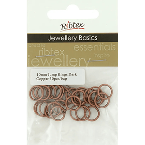 Jump Rings 10mm Ribtex 30pc