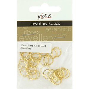 Jump Rings 10mm Ribtex 30pc