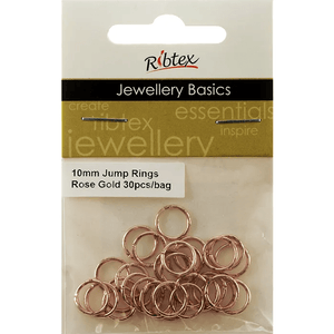 Jump Rings 10mm Ribtex 30pc