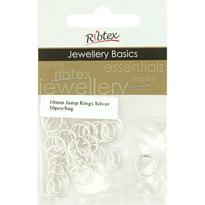 Jump Rings 10mm Ribtex 30pc