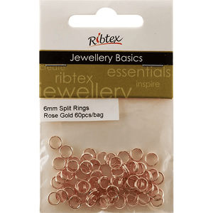 Split Rings 6mm 60pc Ribtex