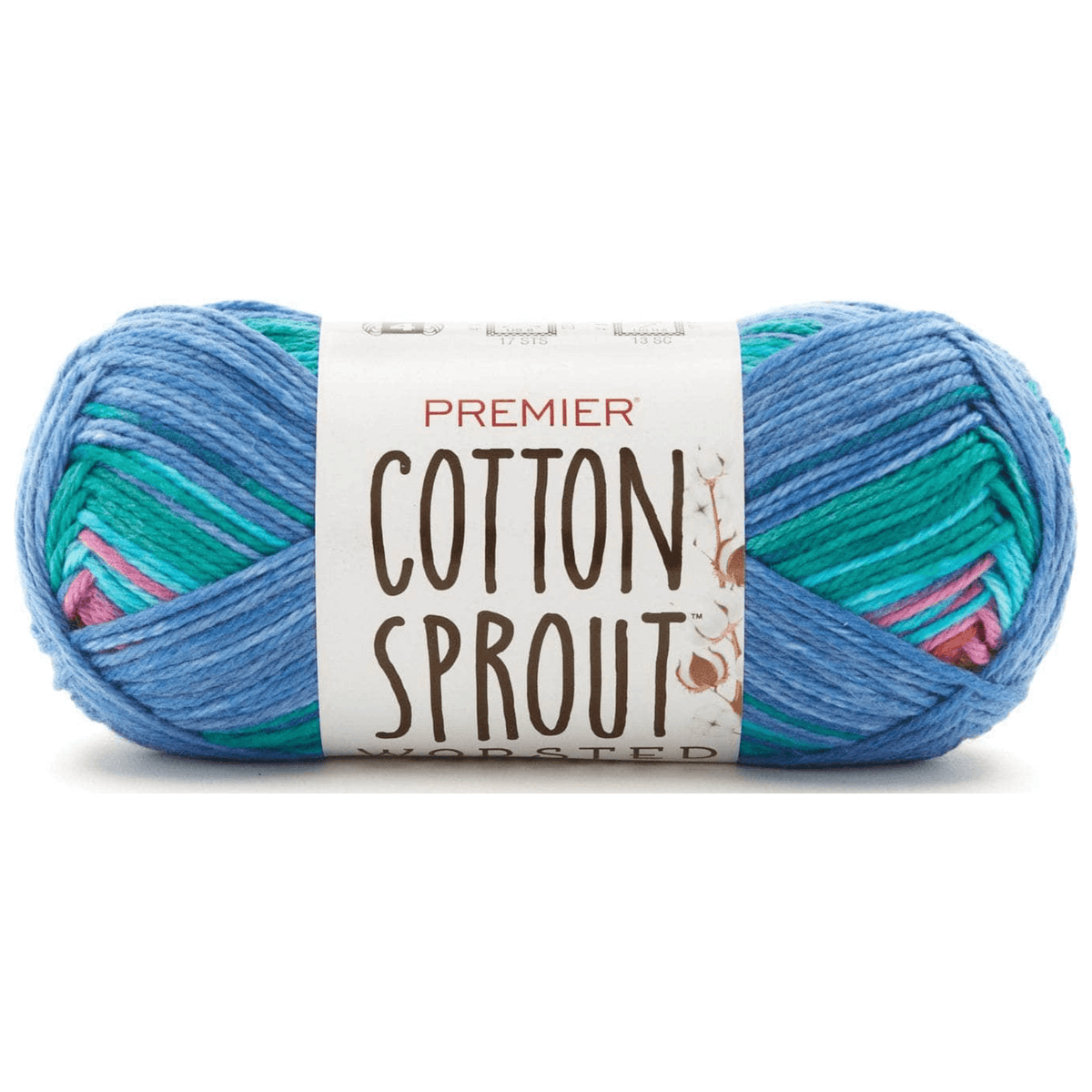 Premier Cotton Sprout Worsted Multi Yarn Sold As A 3 Pack