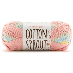 Premier Cotton Sprout Worsted Multi Yarn Sold As A 3 Pack