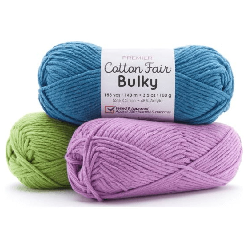 Premier Cotton Fair Bulky Yarn Sold As A 3 Pack