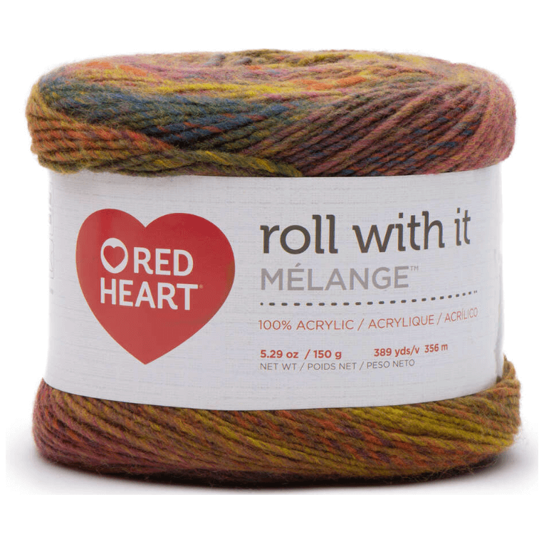 Red Heart Roll With It Melange Yarn