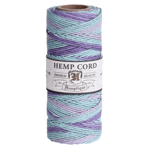 HEMPTIQUE HEMP CORD SPOOL #20 approx 62.5m 50g 1mm  (57 colours available) - CRAFT2U