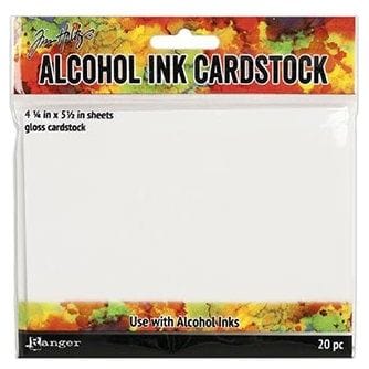 Alcohol Ink Card Stock - 108mmx140mm (20 sheets)