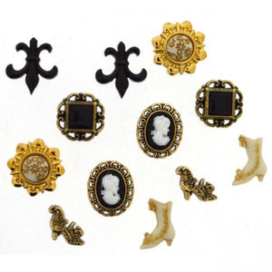 Dress It Up Buttons & Embellishments - Floral, Sport, Food, Occupations & Decorative