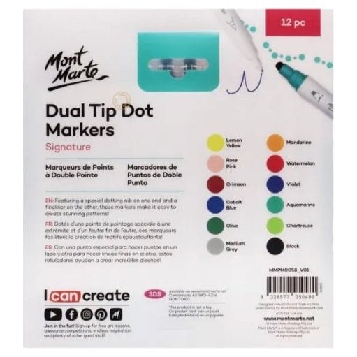 Dual Tip Dot Markers Signature 12pc