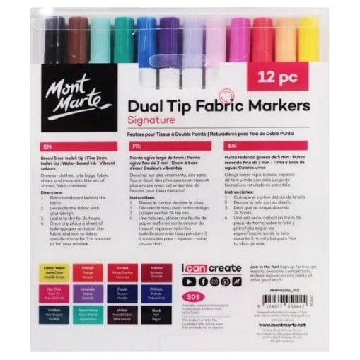 Dual Tip Fabric Markers Signature