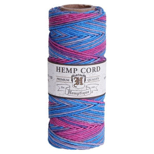 HEMPTIQUE HEMP CORD SPOOL #20 approx 62.5m 50g 1mm ( 45 colours available) - CRAFT2U