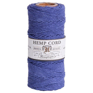 HEMPTIQUE HEMP CORD SPOOL #20 approx 62.5m 50g 1mm ( 45 colours available) - CRAFT2U