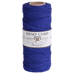 HEMPTIQUE HEMP CORD SPOOL #20 approx 62.5m 50g 1mm ( 45 colours available) - CRAFT2U