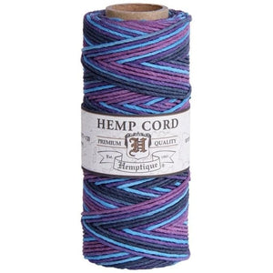 HEMPTIQUE HEMP CORD SPOOL #20 approx 62.5m 50g 1mm ( 45 colours available) - CRAFT2U