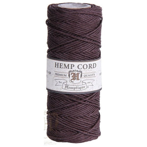 HEMPTIQUE HEMP CORD SPOOL #20 approx 62.5m 50g 1mm ( 45 colours available) - CRAFT2U