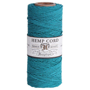 HEMPTIQUE HEMP CORD SPOOL #20 approx 62.5m 50g 1mm ( 45 colours available) - CRAFT2U