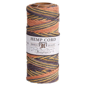 HEMPTIQUE HEMP CORD SPOOL #20 approx 62.5m 50g 1mm ( 45 colours available) - CRAFT2U