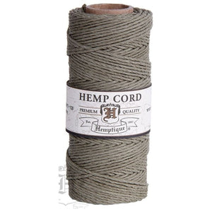 HEMPTIQUE HEMP CORD SPOOL #20 approx 62.5m 50g 1mm ( 45 colours available) - CRAFT2U