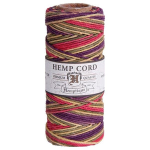 HEMPTIQUE HEMP CORD SPOOL #20 approx 62.5m 50g 1mm ( 45 colours available) - CRAFT2U