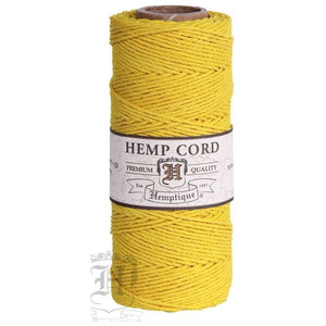 HEMPTIQUE HEMP CORD SPOOL #20 approx 62.5m 50g 1mm ( 45 colours available) - CRAFT2U