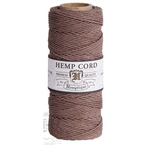 HEMPTIQUE HEMP CORD SPOOL #20 approx 62.5m 50g 1mm ( 45 colours available) - CRAFT2U