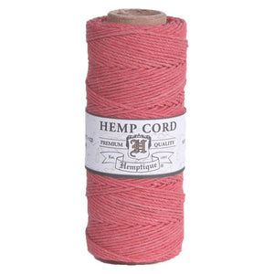 HEMPTIQUE HEMP CORD SPOOL #20 approx 62.5m 50g 1mm ( 45 colours available) - CRAFT2U