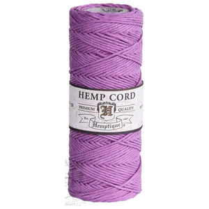 HEMPTIQUE HEMP CORD SPOOL #20 approx 62.5m 50g 1mm ( 45 colours available) - CRAFT2U