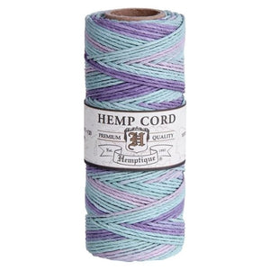 HEMPTIQUE HEMP CORD SPOOL #20 approx 62.5m 50g 1mm ( 45 colours available) - CRAFT2U