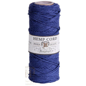 HEMPTIQUE HEMP CORD SPOOL #20 approx 62.5m 50g 1mm ( 45 colours available) - CRAFT2U