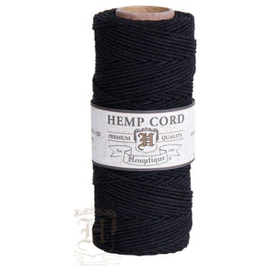 HEMPTIQUE HEMP CORD SPOOL #20 approx 62.5m 50g 1mm ( 45 colours available) - CRAFT2U