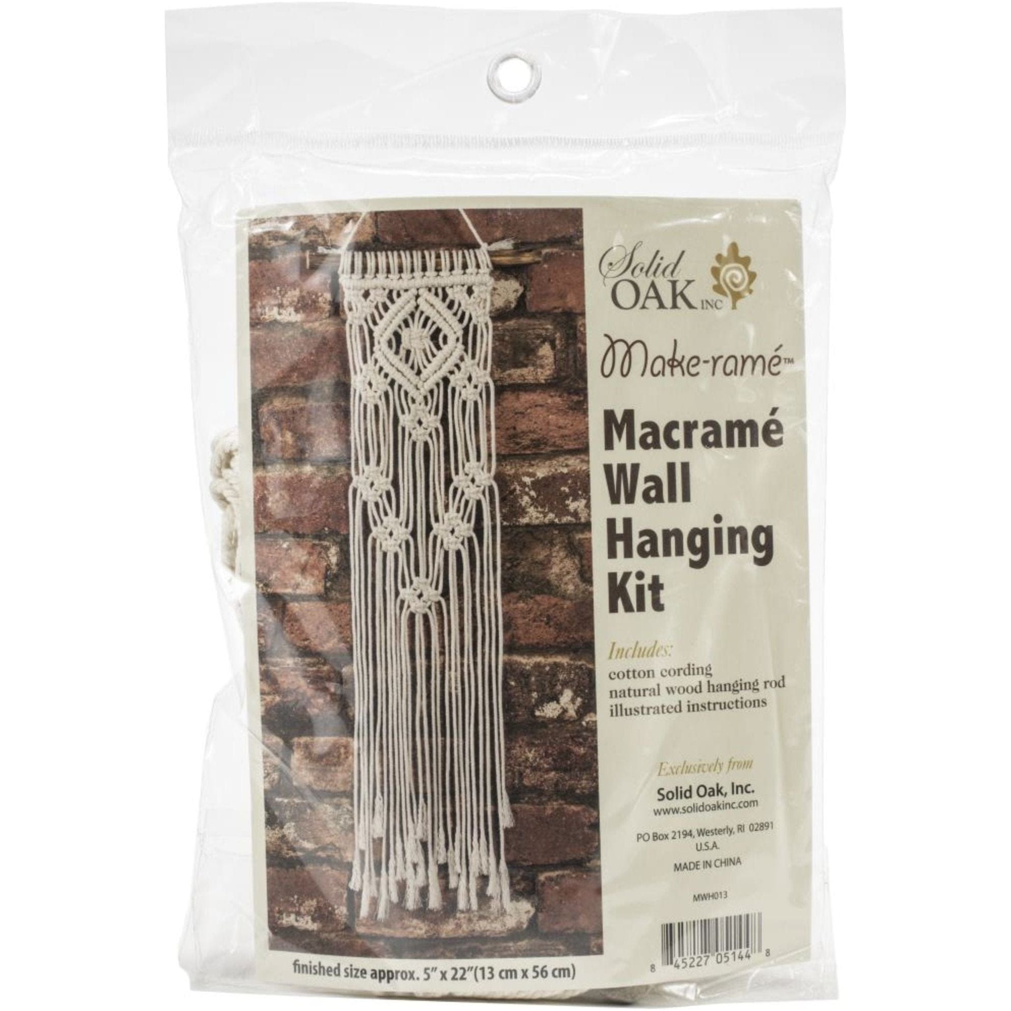 Macrame Wall Hanging Kit Lacy Squares