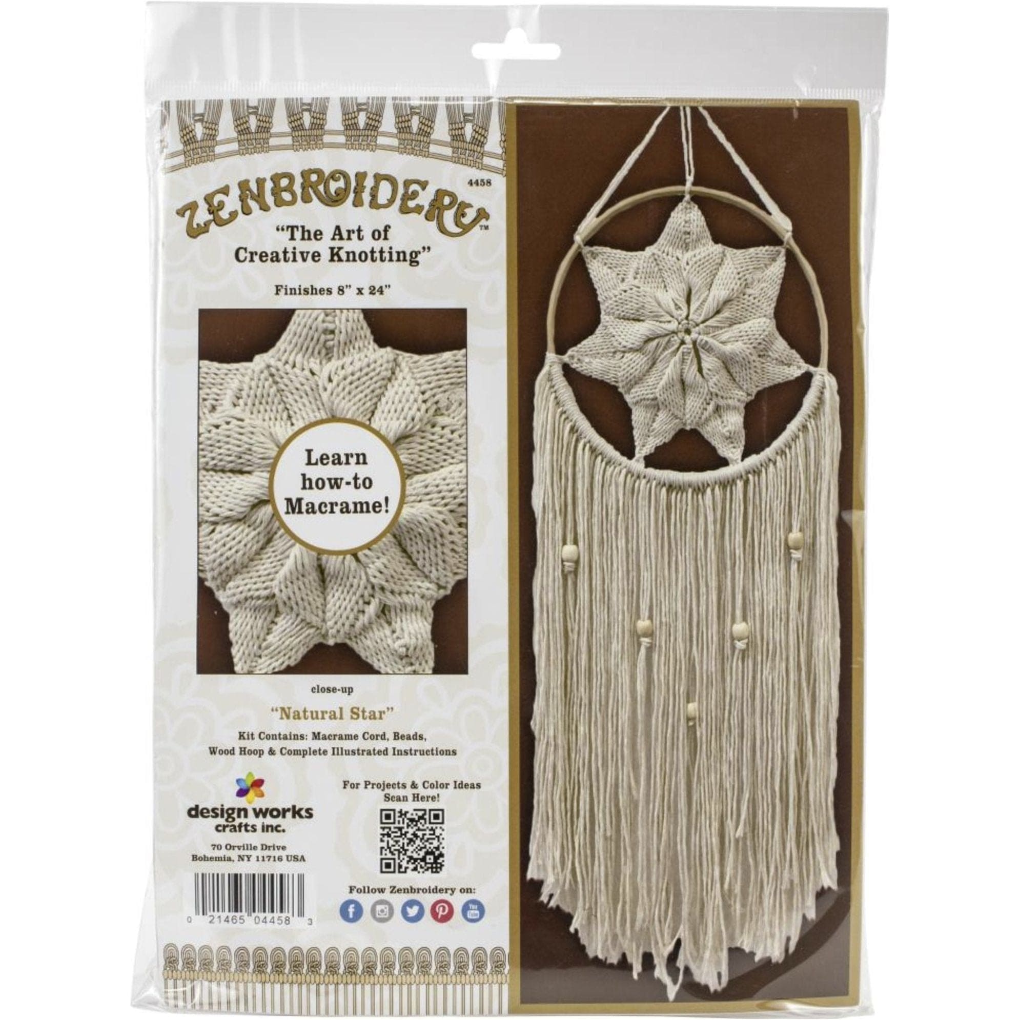 Macrame Wall Hanging Kit Natural Star