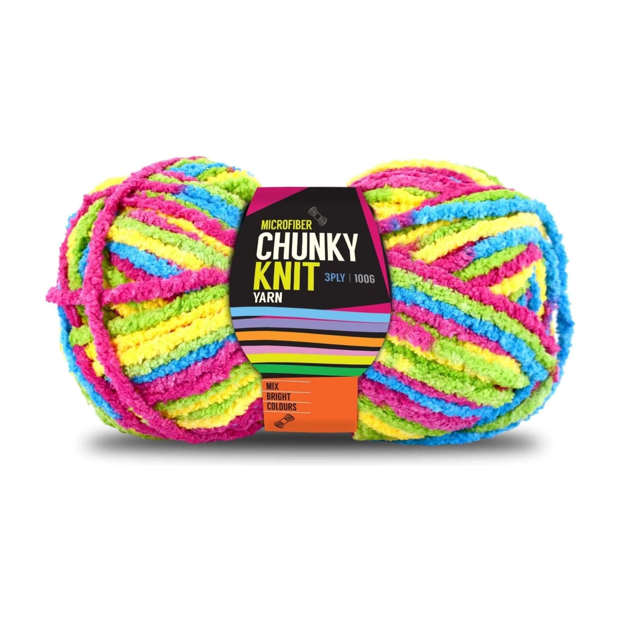 Microfibre Chunky Knit Yarn 3ply 100g