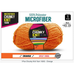 Microfibre Chunky Knit Yarn 3ply 100g