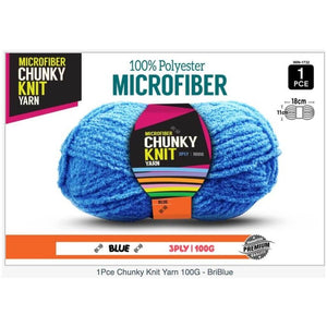 Microfibre Chunky Knit Yarn 3ply 100g