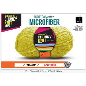 Microfibre Chunky Knit Yarn 3ply 100g