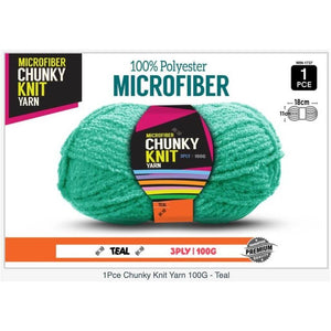 Microfibre Chunky Knit Yarn 3ply 100g