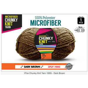 Microfibre Chunky Knit Yarn 3ply 100g