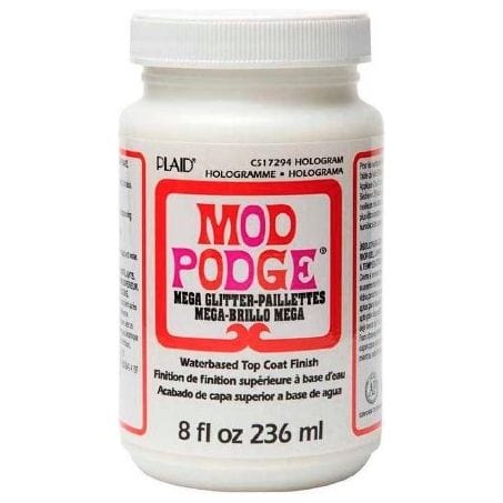 Mod Podge White Hologram Mega Glitter 8oz 236ml - CRAFT2U