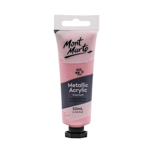 Mont Marte Metallic Acrylic Paint Tubes 50ml