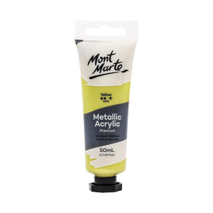 Mont Marte Metallic Acrylic Paint Tubes 50ml