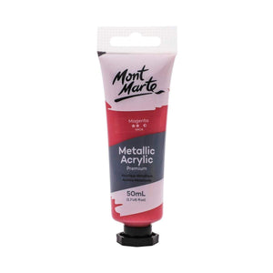 Mont Marte Metallic Acrylic Paint Tubes 50ml