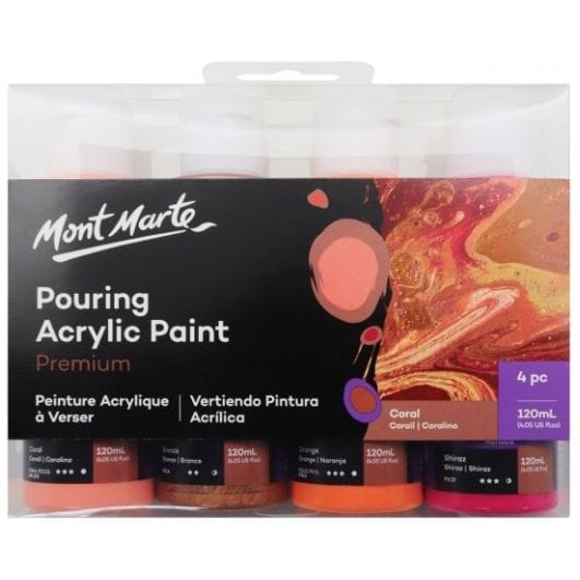 Pouring Acrylic paint 120ml 4pc Set