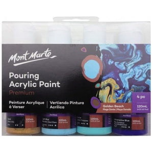 Pouring Acrylic paint 120ml 4pc Set