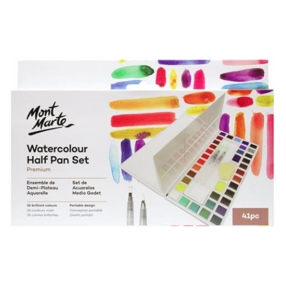 Watercolour Half Pan Set 41pce