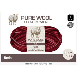 Pure Wool Premium Yarn 8PLY 50g 100% New Zealand Wool