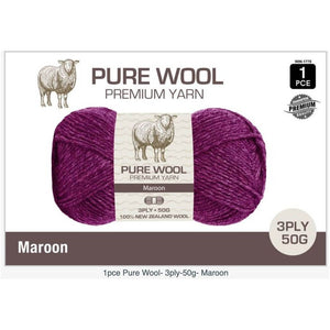 Pure Wool Premium Yarn 8PLY 50g 100% New Zealand Wool